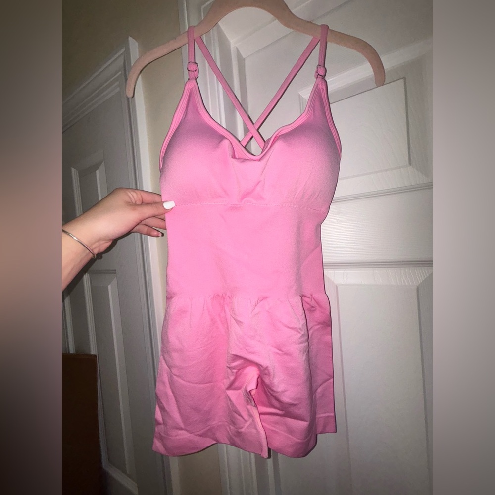 Pink Women's workout Romper